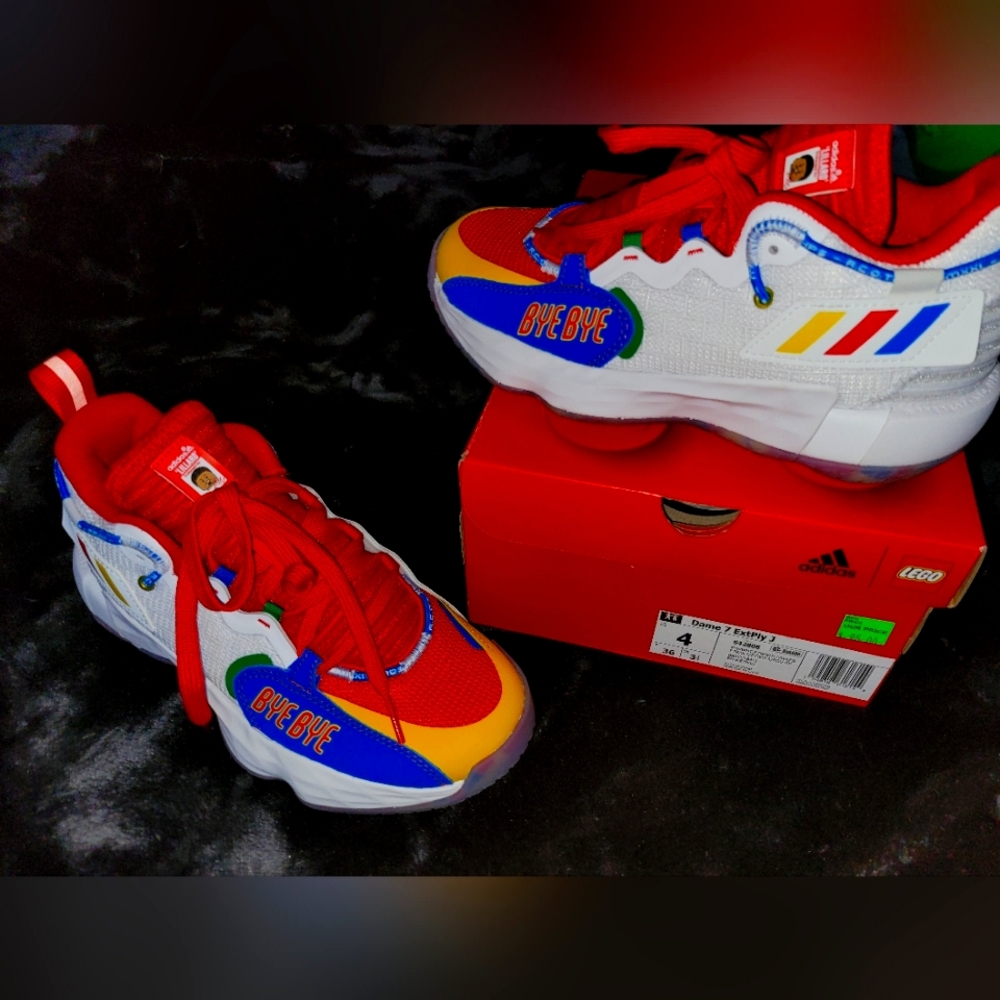 Kids ADIDAS Lego Sneakers (size 4)